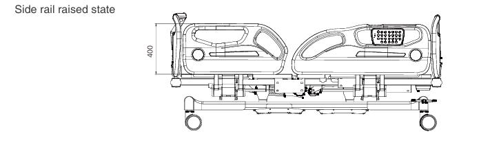 Step 4 involves adjusting the angle and height of the side rails until they reach the proper position.