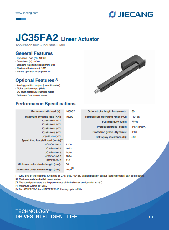 JC35FA2规格书封面