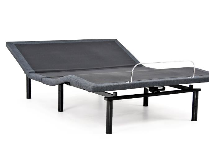 The picture of Rondure RKDM2 black king-size electrically adjustable bed.