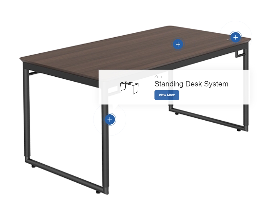 Standing Desk with Invisible Legs