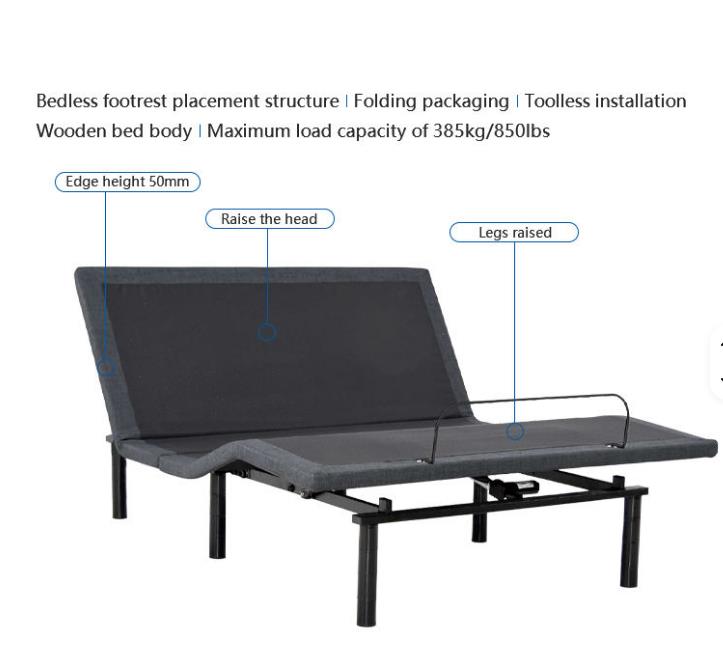 The picture of NEW TOKEN adjustable bed frame.