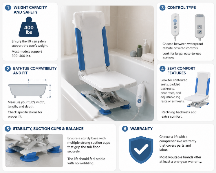 Bath Lift Guide: Types, Benefits, Uses & How to Choose a Bath Lift