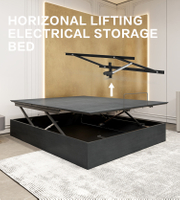 Smart Adjustable Electric Bed Frame with Intelligent Extra-Large Storage Design for Bedroom Wireless Smart Remote Control
